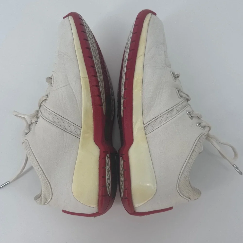 Jordan Vintage 10/16 20th Anniversary Sneakers White Red Low Top Size 7